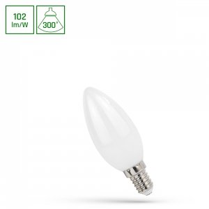LED ŚWIECOWA E-14 230V 4W COG NW MILKY SPECTRUM