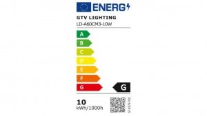 Żarówka LED A60, E27, 10W, 810 lm, 3000K, AC220-240V, 200, 3000K, z czuj.miktof. i zmierz.