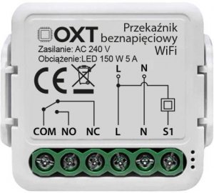 Moduł OXT mini 1 obwód beznapięciowy WiFi Tuya 