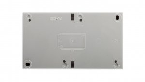 Simon Aquarius Gniazdo hermetyczne podwójne z/u IP54 z przesłoną torów i klapką pełną białe AQGZ1-2z/11