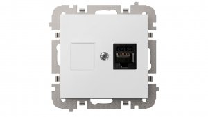 Vestra Gniazdo komputerowe pojedyncze RJ45 bez ramki podtynkowe IP20 biały 3848-10