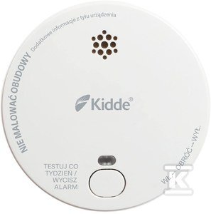 Czujnik dymu Kidde 2030-DSR + Gaz testowy do czujników czadu i dymu tytoniowego TESTER ALARM TEST DLR891