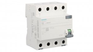 Wyłącznik różnicowoprądowy 4P 63A 0,03A Typ AC 30mA 400V SENTRON 5SV4346-0