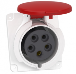 Gniazdo stałe 5P 32A 400V czerwone IP44 PKF32F435