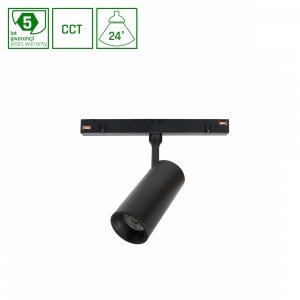SYSTEM SHIFT CCT - SPOT S/M OPRAWA NA SZYNOPRZEWÓD 45x100x143mm 7W 24ST CZARNY5 LAT GW