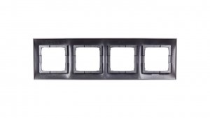 Simon 54 Premium Ramka poczwórna antracyt /do karton-gips/ DRK4/48
