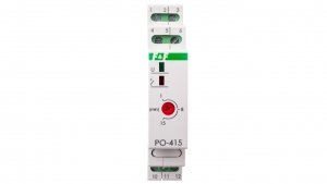 Przekaźnik czasowy 1P 10A 1-15min 24V AC/DC opóźnione odpadanie PO-415-24V