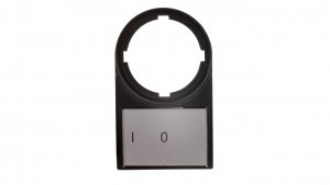 Tabliczka opisowa 0-I 50x30mm czarna prostokątna M22S-ST-X88 216485