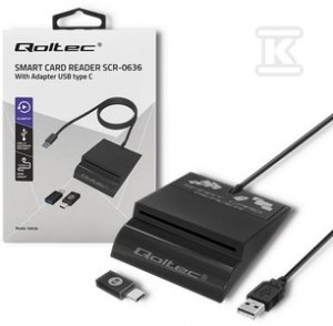 Inteligentny czytnik chipowych kart ID SCR-0636, USB typu C, 50636