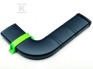 Kolano poziome KERMI EasyFlow - 90&deg;, 3 szt., HDPE, płaski 126x60mm, L=574mm Y220406500401K
