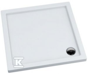 Brodzik akrylowy Caspar Standard Plus 80x80x5 cm kwadratowy