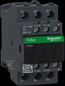 Stycznik mocy TeSys D AC3 32A 3P 1NO 1NC cewka 48VDC zaciski skrzynkowe LC1D32ED