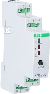 Sterownik rolet STR-422 jednoprzyciskowy, Un=230V AC, 8A, 1 moduł