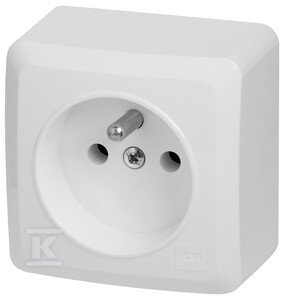 GNIAZDO 2P+Z N/T IP20 BIAŁY BERG