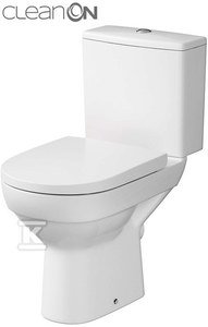 Kompakt 601 City New CleanOn 3/5 l,odpływ poziomy, deska duroplastowa, wolnoopadającą z Funkcją łatwego wypinania