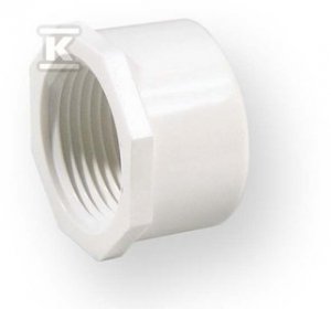 ZAŚLEPKA Z GWINTEM NAKRĘTNA GW PVC 1/2