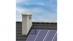 Iglica kominowa L-1500mm fi 16mm aluminiowa 70.15 AL /97001509/