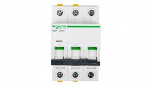Wyłącznik nadprądowy 3P B 16A 6kA AC iC60N-B16-3 A9F03316