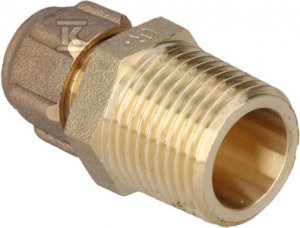 Łącznik prosty, DZR 10x1/2 CONEx