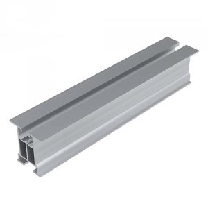 Profil aluminiowy bez ścianek bocznych z kanałem na śrubę teową i wpust, dł. 4400mm