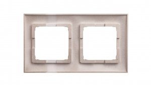 Simon 54 Premium Ramka podwójna złoty mat /do karton-gips/ DRK2/44