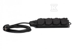 Przedłużacz listwowy gumowy 4x230V OW (H05RR-F) 3x1,5-5m ONNLINE 24975-2