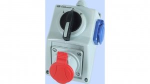 Zestaw instalacyjny z gniazdem 4P 1x 2P+Z L-0-P 16A IP54 C16-48.1 971613