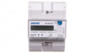 Licznik energii elektrycznej 3-fazowy 3x20 /120A 3x230/V wyświetlacz LCD OR-WE-507