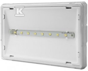 OPR.EXIT S IP65 LED 1W 1H 1-ZAD. AT BIA?