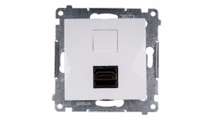 Simon 54 Gniazdo HDMI białe DGHDMI.01/11
