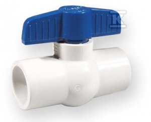 ZAWÓR KULOWY KW/KW PVC 2