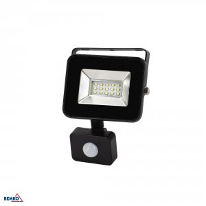 NAŚWIETLACZ LED SMD LOFOT   10W 6000K   870LM IP65 CZARNY CZ. PIR