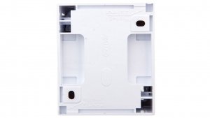 FALA Gniazdo hermetyczne pojedyncze z/u IP44 z przesłonami klapka przezroczysta białe GNH-1HZP/00/d