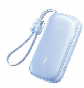 Powerbank Baseus EnerFill FC21 20000 mAh 22,5 W USB-A USB-C niebieski z odłączanym kablem Lightning