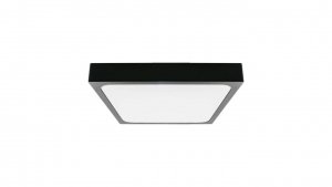 Plafoniera LED 24W 2400lm 4000K IP44 Kwadrat Mleczny Czarna Ramka 7646