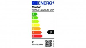 Żarówka LED GU10 TOMIv2 1,2W GU10-WW 120lm 3000K barwa ciepła 34962