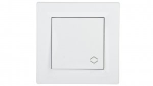 Łącznik Asfora schodowy IP44 biały z ramką EPH0400421