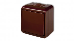 JUNIOR Łącznik jednobiegunowy brązowy IP54 4WHE-1
