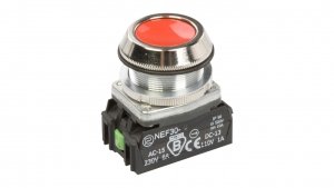 Przycisk sterowniczy 30mm czerwony z samopowrotem 1Z 1R W0-NEF30-K XY C