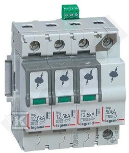 Ogranicznik przepięć T1+T2 12,5/60 3P+N 412277