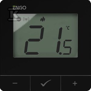 Regulator temperatury Internetowy, ENGO E25-BATW, natynkowy, ZigBee/868MHz, bateryjny, biały