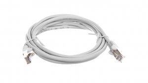 Kabel krosowy patchcord SF/UTP kat.5e CCA szary 2m 50145