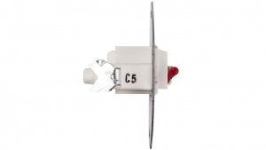 Berker/B.Kwadrat Gniazdo głośnikowe pojedyncze śnieżnobiałe 457209