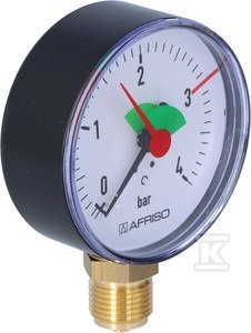 MANOMETR HZ80 PIONOWY 1/2  0-4BAR