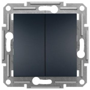 Łącznik podwójny schodowy bez ramki Schneider Asfora EPH0600371 antracyt