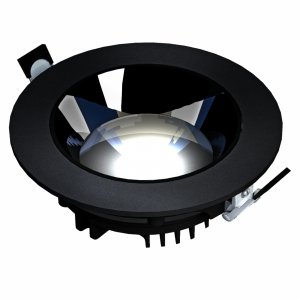 MIRROR - Model XL - oprawa podtynkowa, 30W, 30°, 220x70 mm, kolor czarny