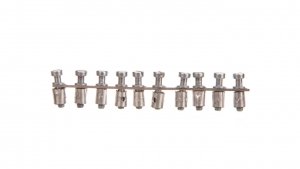 Mostek poprzeczny 10-torowy, raster 6,1mm szary Q 10 AKZ4 0368600000