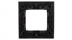 Simon 54 Premium Ramka pojedyncza metalowa ciemna stal DR1/67