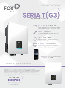 Falownik sieciowy 3-fazowy FoxESS T15 - G3 15 kW