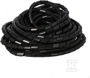 Wąż spiralny GST-12B (średnica wewnętrzna 12mm) czarny opakowanie 10 metrów